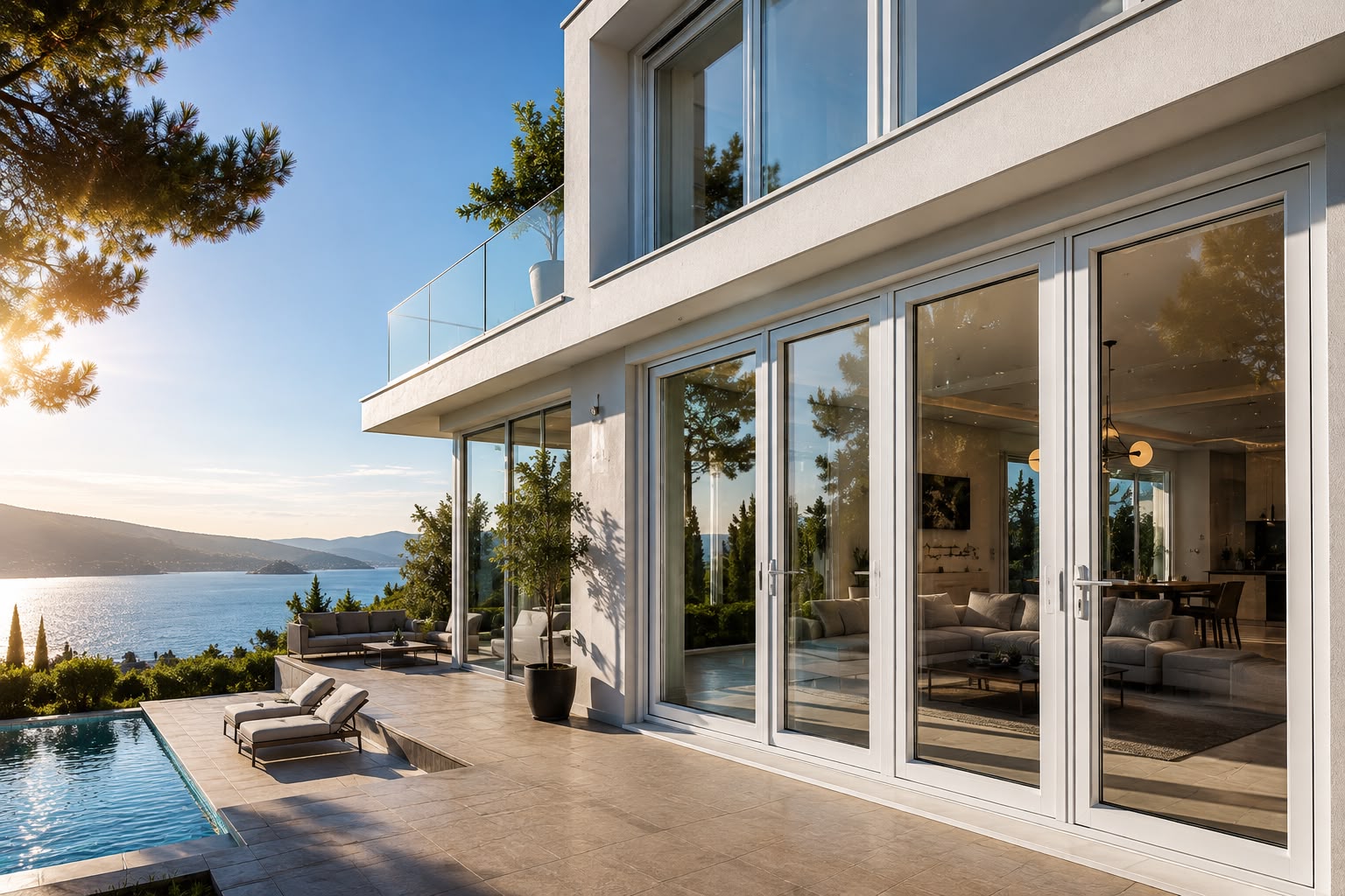 Modern yapıda PVC pencere sistemleri